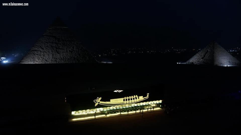 - وصول مركب الملك خوفو الأولى إلى المتحف المصري الكبير