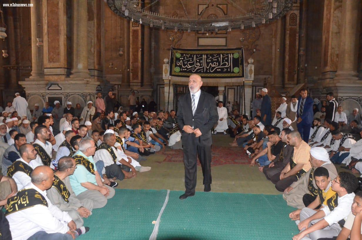 تكريم الشريف والقصبى وجمعة فى الحضرة الجامعة بمسجد الرفاعى