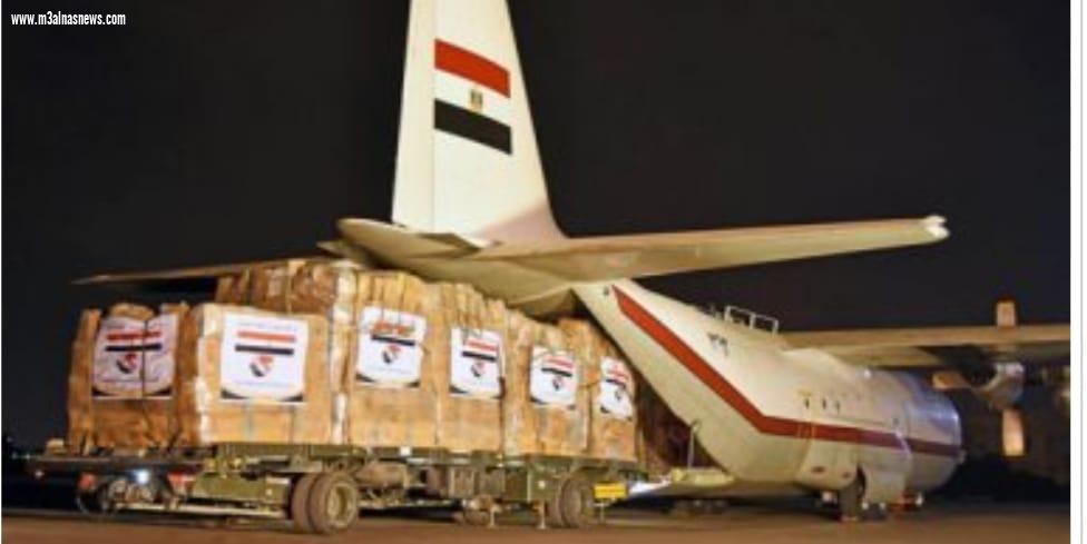 مصر ترسل ثلاث طائرات عسكرية فى ختام جسر المساعدات الإنسانية للأشقاء بالسودان