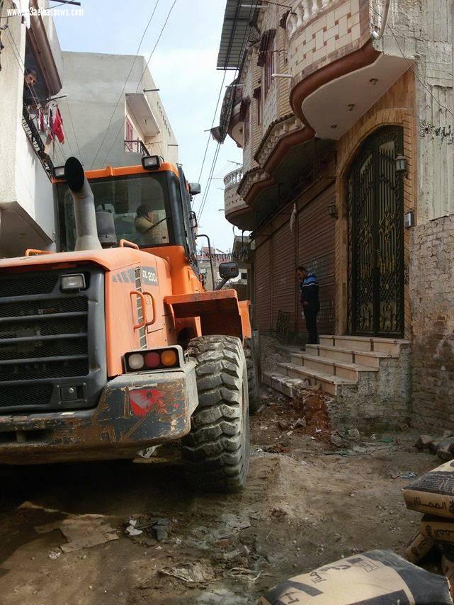 مساعد محافظ كفر الشيخ يقود حملة لإزالة تعديات أمام كنيسة بلطيم 