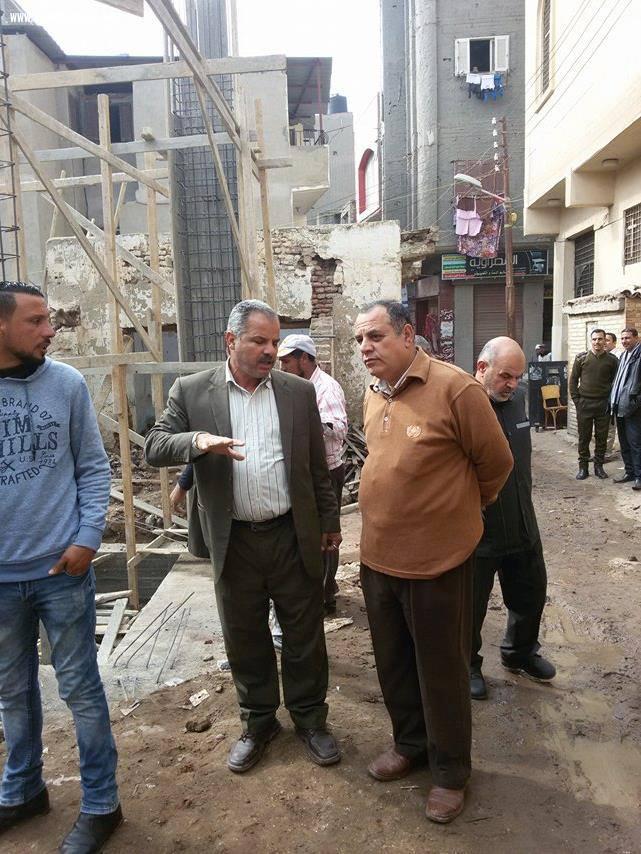 مساعد محافظ كفر الشيخ يقود حملة لإزالة تعديات أمام كنيسة بلطيم 