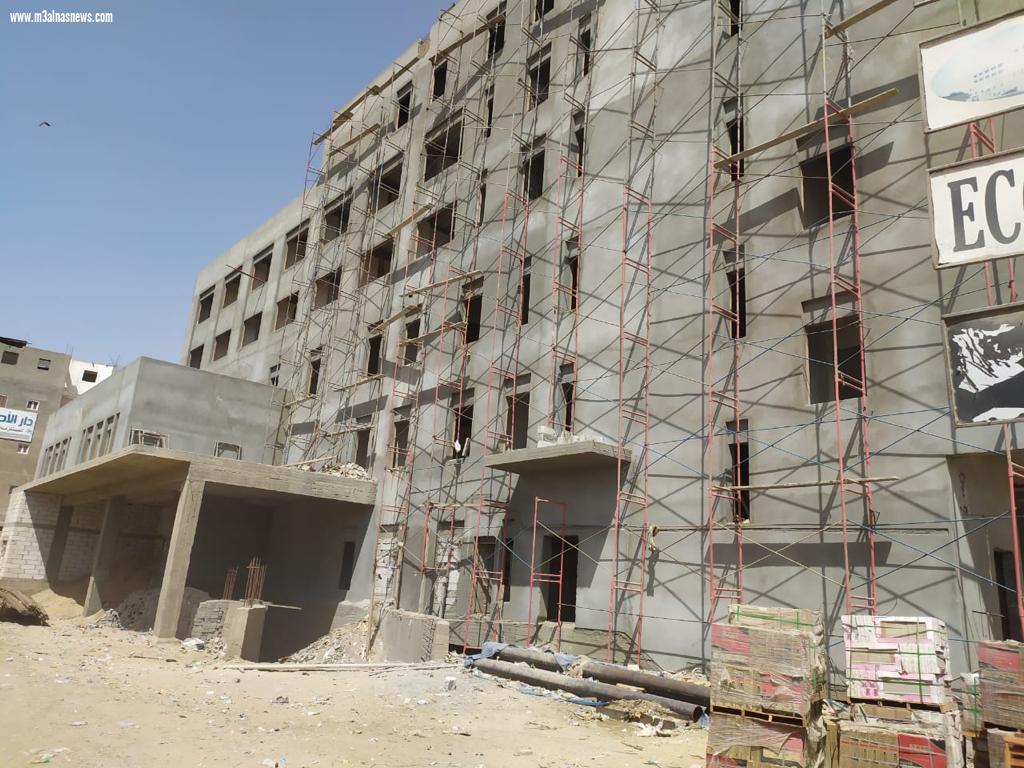 انتهاء تنفيذ 75٪ من الأعمال الإنشائية لمستشفي بيلا المركزى