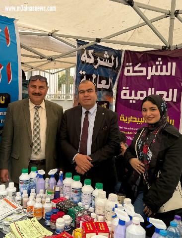 خضر ومبارك يهنئون العبد بمناسبة تكريمه بمعرض إجرو دلتا