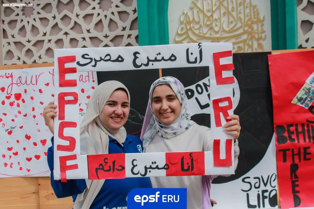 الاتحاد المصري لطلاب الصيدلة بالجامعة المصرية الروسية ... ينظم حملة للتبرع بالدم 