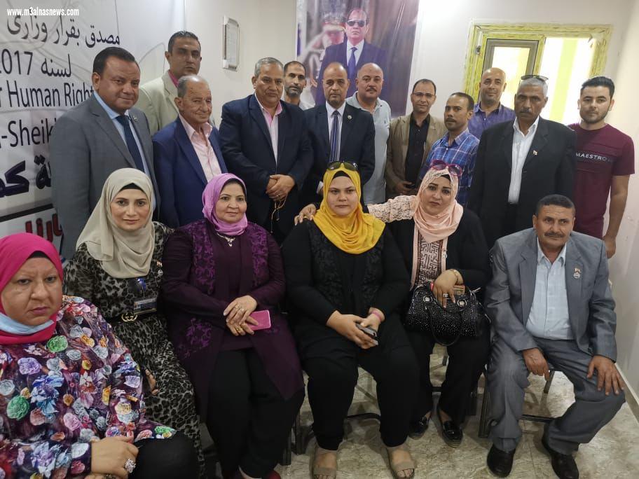 رئيس المنظمة المصرية العربية لحقوق الإنسان يلتقى أعضاء مكتب كفرالشيخ