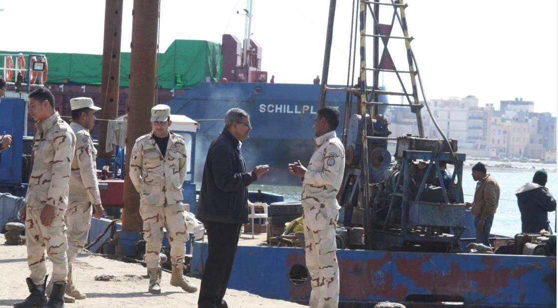 دخول السفينة التجارية 