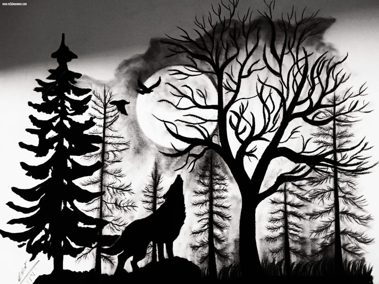 منار عادل ... إبنة أسيوط موهبه فذه فى فنون الرسم 