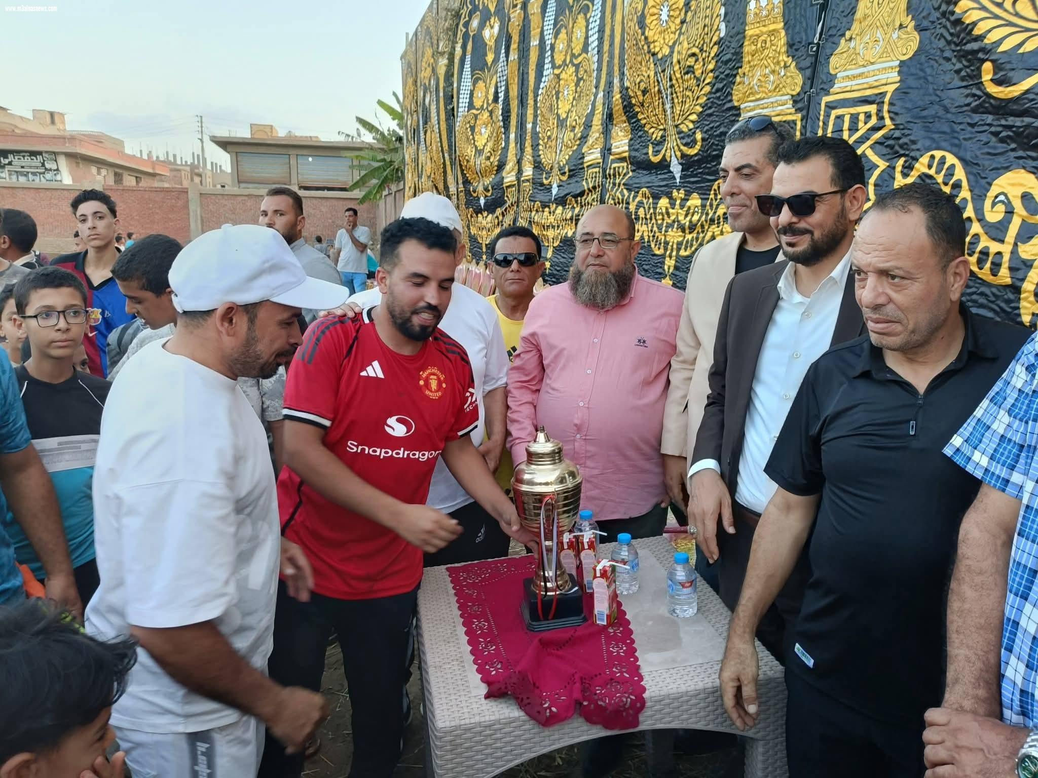علاء ماهر مرشح الشباب للبرلمان يشارك فى افتتاح كأس المجاز الغربي بالحامول
