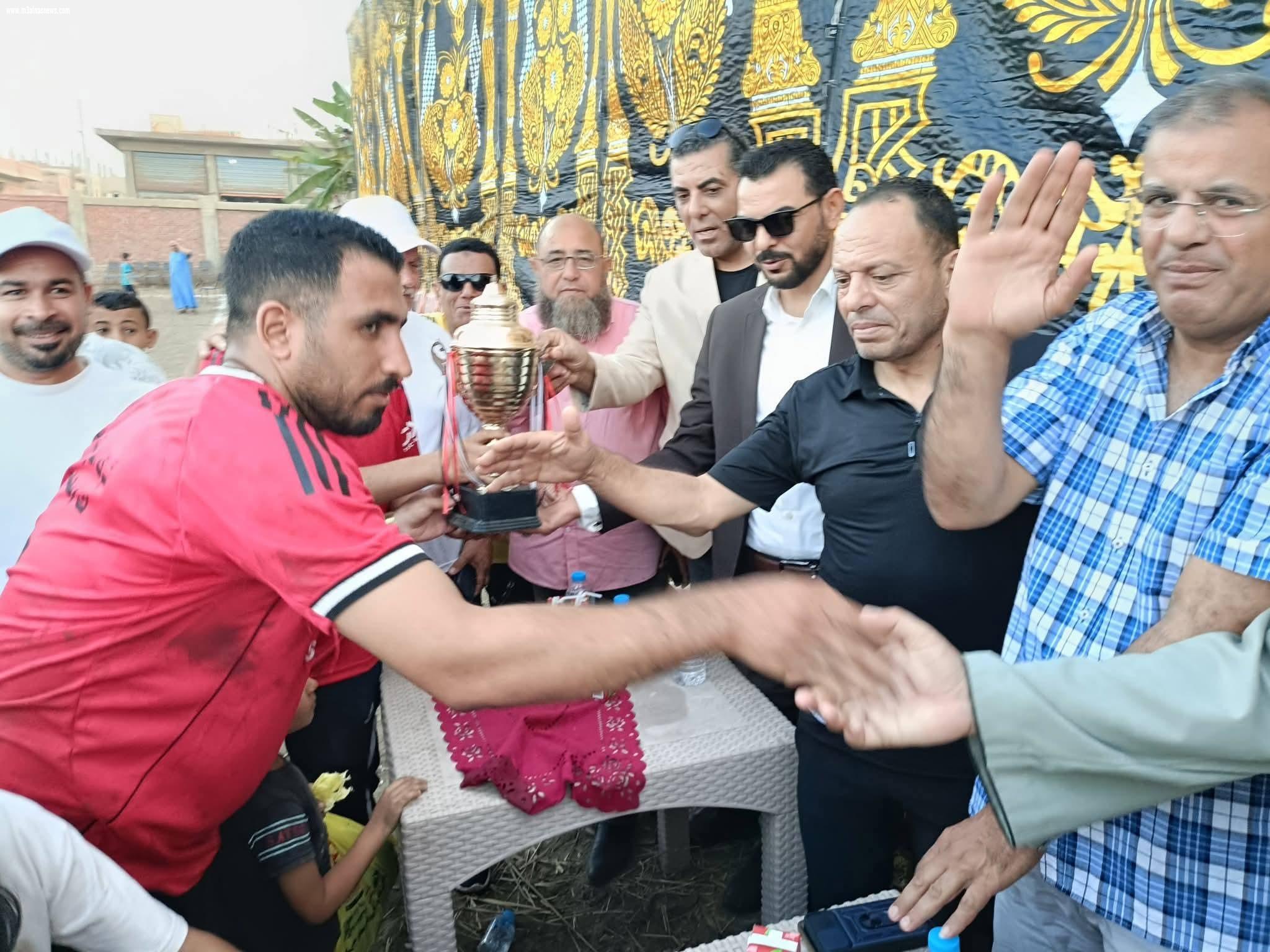 علاء ماهر مرشح الشباب للبرلمان يشارك فى افتتاح كأس المجاز الغربي بالحامول