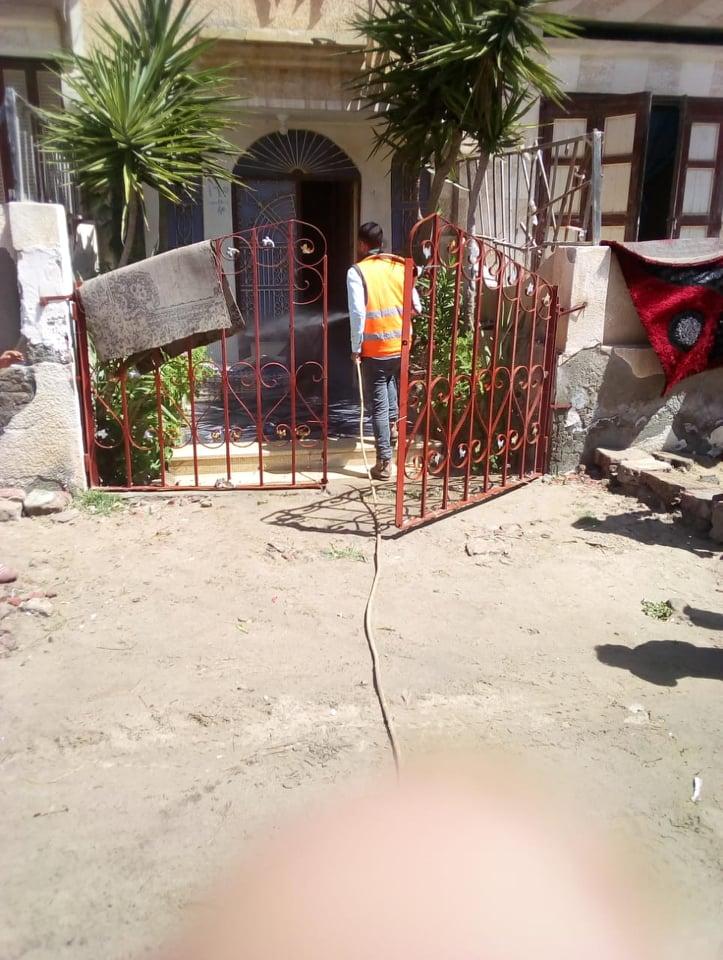 شباب الحماد بكفرالشيخ يشاركون في تطهير وتعقيم قريتهم ضد كورونا