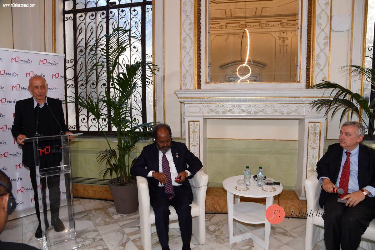 لقاء في .. ميد أور .. الإيطالية حول البحر الأحمر و إثيوبيا بحضور الرئيس الصومالي