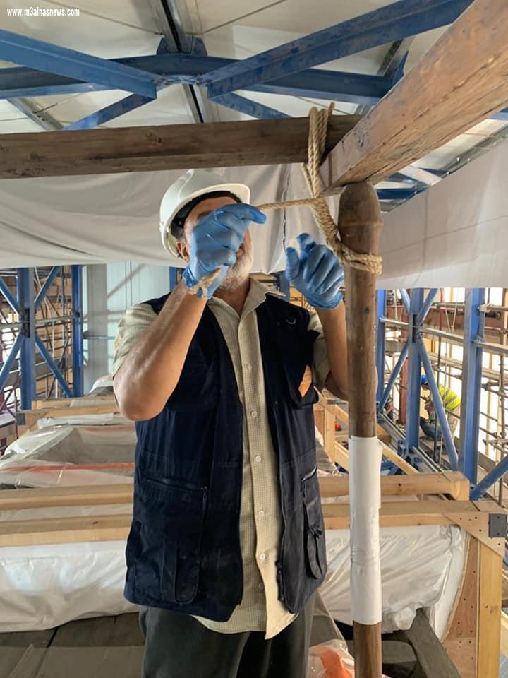 - وصول مركب الملك خوفو الأولى إلى المتحف المصري الكبير