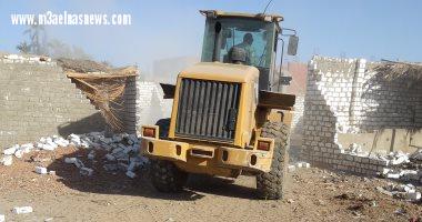 تنفيذ  15 إزالة لحالات تعد على الأراضى الزراعية بكفر الشيخ