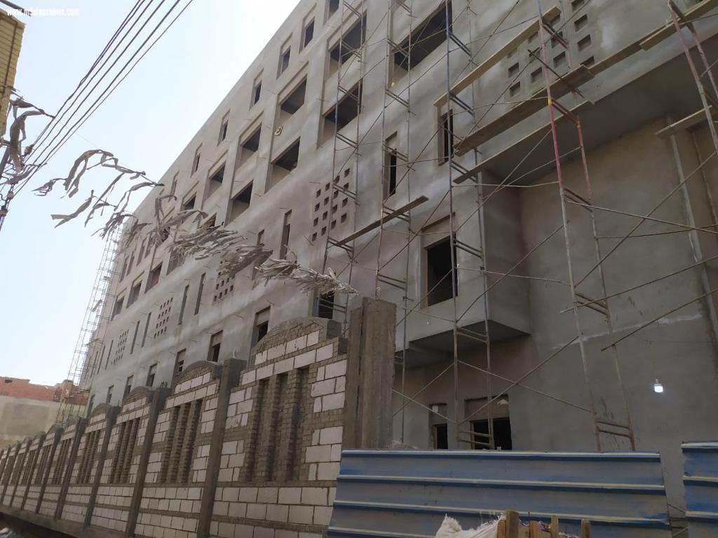 انتهاء تنفيذ 75٪ من الأعمال الإنشائية لمستشفي بيلا المركزى