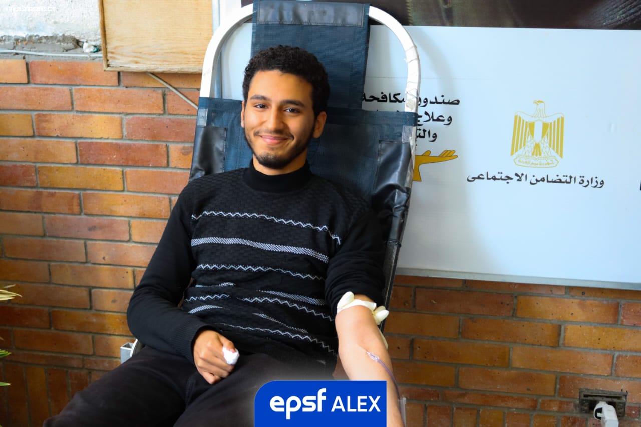 الاتحاد المصري لطلاب صيدلة الإسكندرية يطلق حملة التبرع بالدم تحت شعار ... أنا متبرع دائم