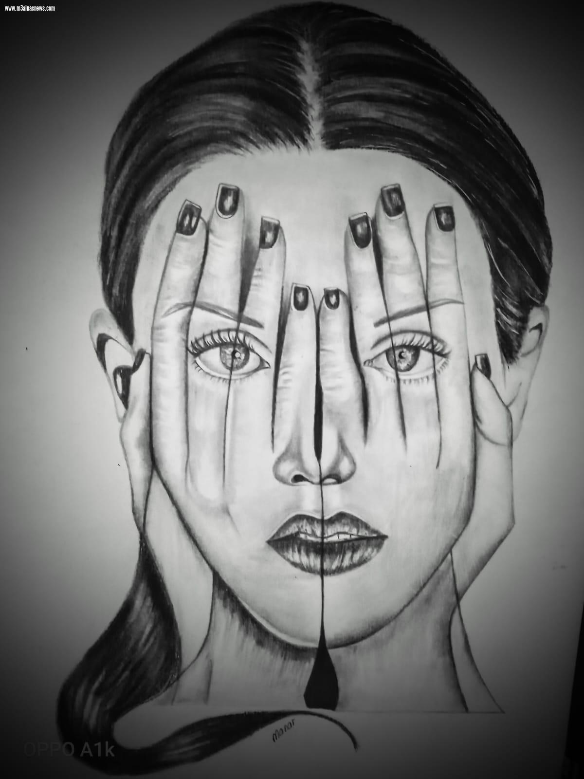 منار عادل ... إبنة أسيوط موهبه فذه فى فنون الرسم 