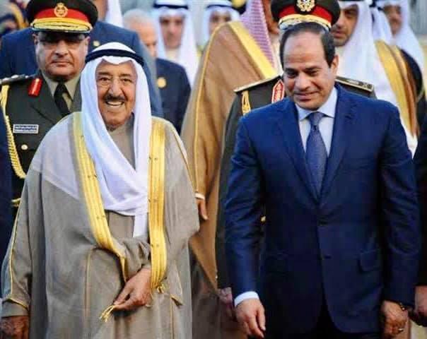 الرئيس عبد الفتاح السيسي يهنئ للشيخ صباح الأحمد الجابر الصباح، أمير دولة الكويت  بحلول عيد الفطر المبارك