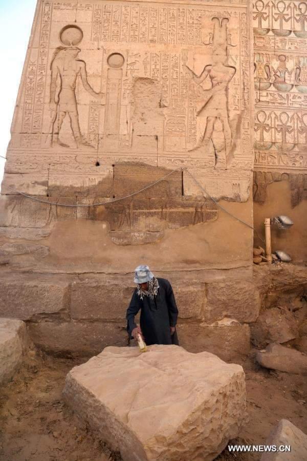 علماء آثار صينيون ومصريون يبعثون الحياة في معبد مونتو جنوب مصر