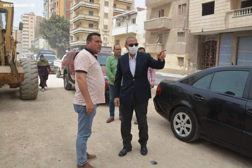 محافظ القليوبية يتفقد أعمال رصف شارع تامر عبد الفضيل ببنها لدفع الأعمال والوقوف على نسب التنفيذ