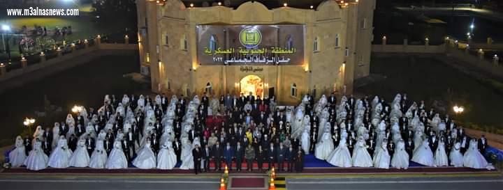 المنطقة الجنوبية العسكرية تنظم حفل زفاف جماعى لعدد  200  شاب وفتاة