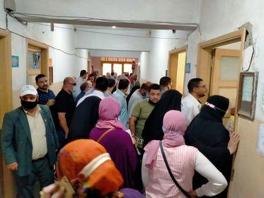 إقبال شديد على انتخابات البيطريين بكفرالشيخ