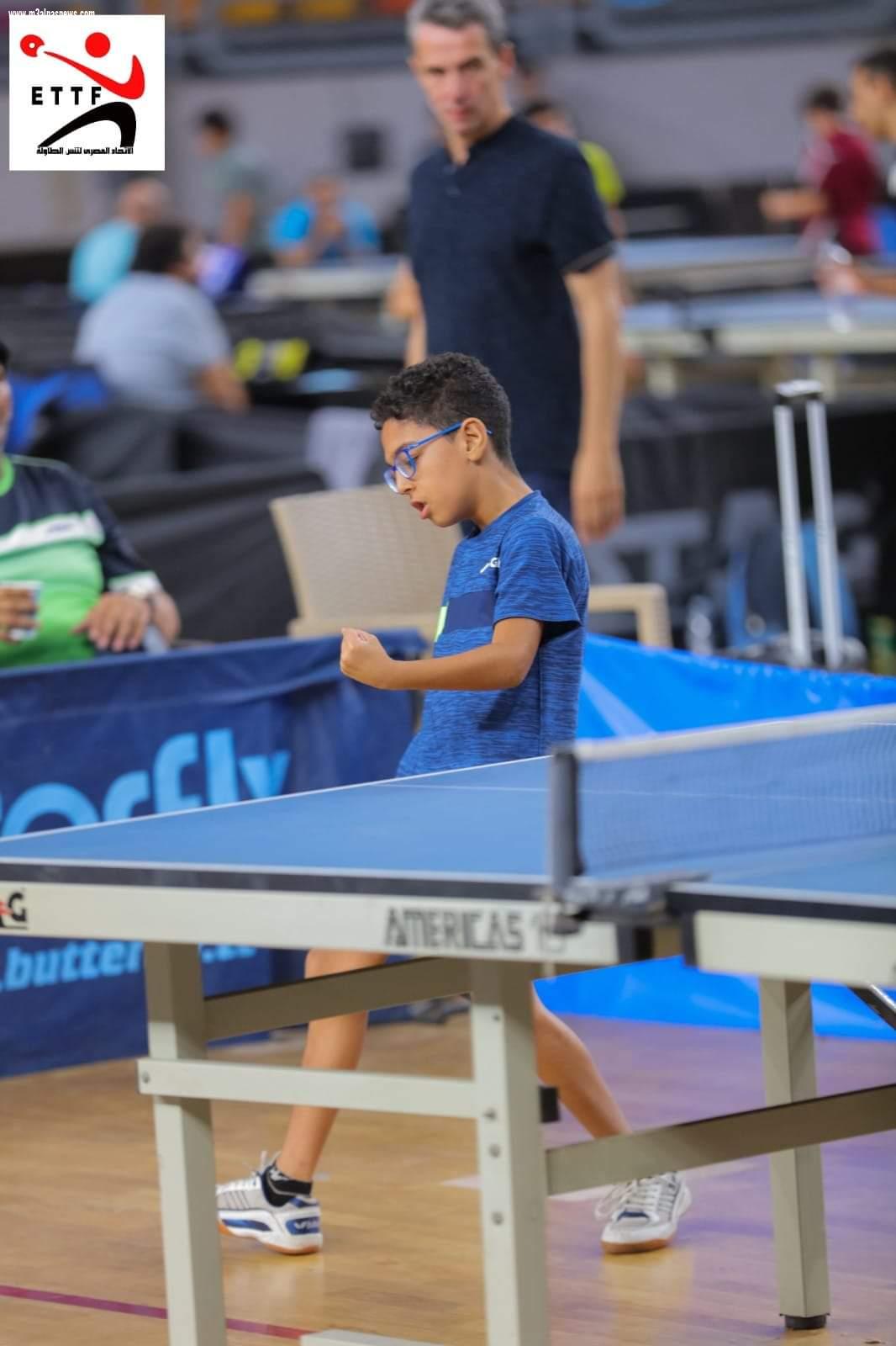 احمد عبدالمؤمن ... سابع الجمهورية فى تنس الطاولة تحت 11 سنه