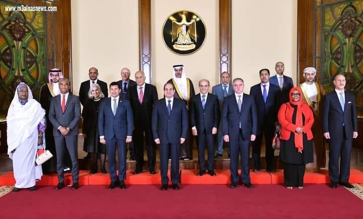 الرئيس عبد الفتاح السيسي استقبل اليوم وزراء الشباب والرياضة العرب