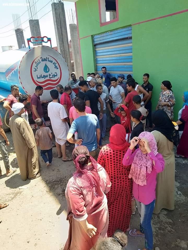 قرى كفر الشيخ تقضى ثانى أيام عيد الأضحى بدون مياه للشرب والأهالى يلجأون للدقهلية