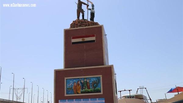 بالصور | محافظ كفر الشيخ ونائب وزير الزراعة يتفقدان نصب شهداء البرلس