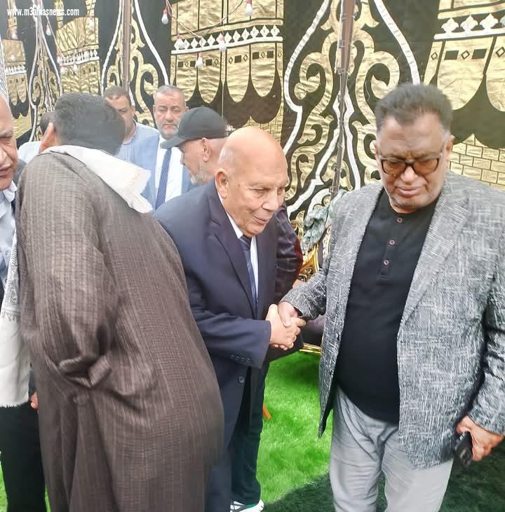 بالصور .. وزير التنمية المحلية الأسبق يقدم واجب العزاء للواء مسعد أبوسكين 