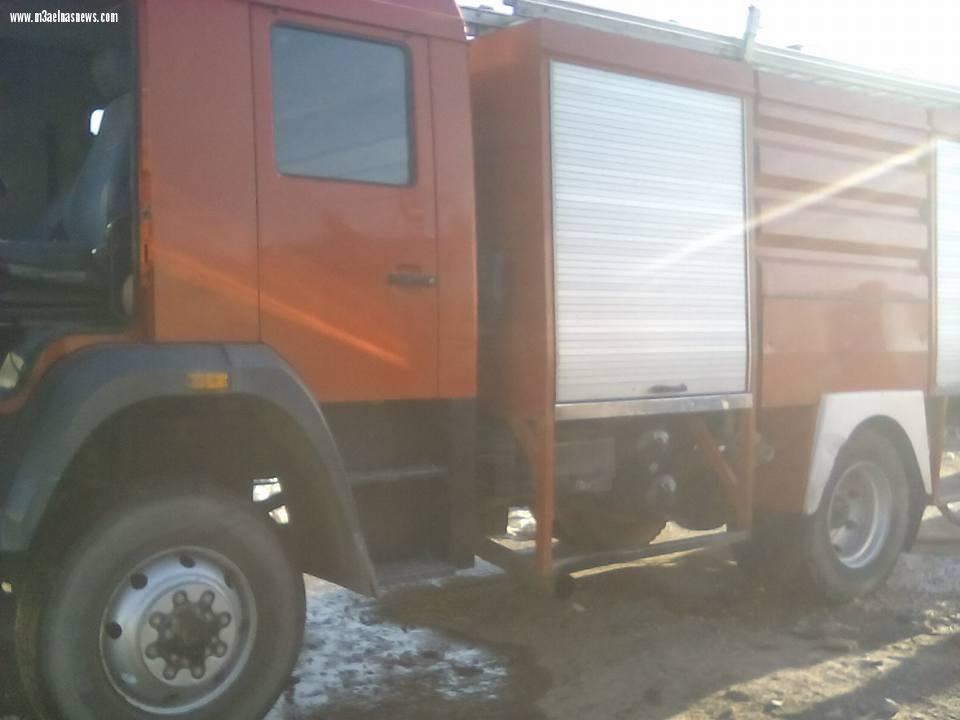 بالصور| حريق يلتهب مصنع غزل ونسيج بالمنطقة الصناعية ببلطيم وإصابة عامل