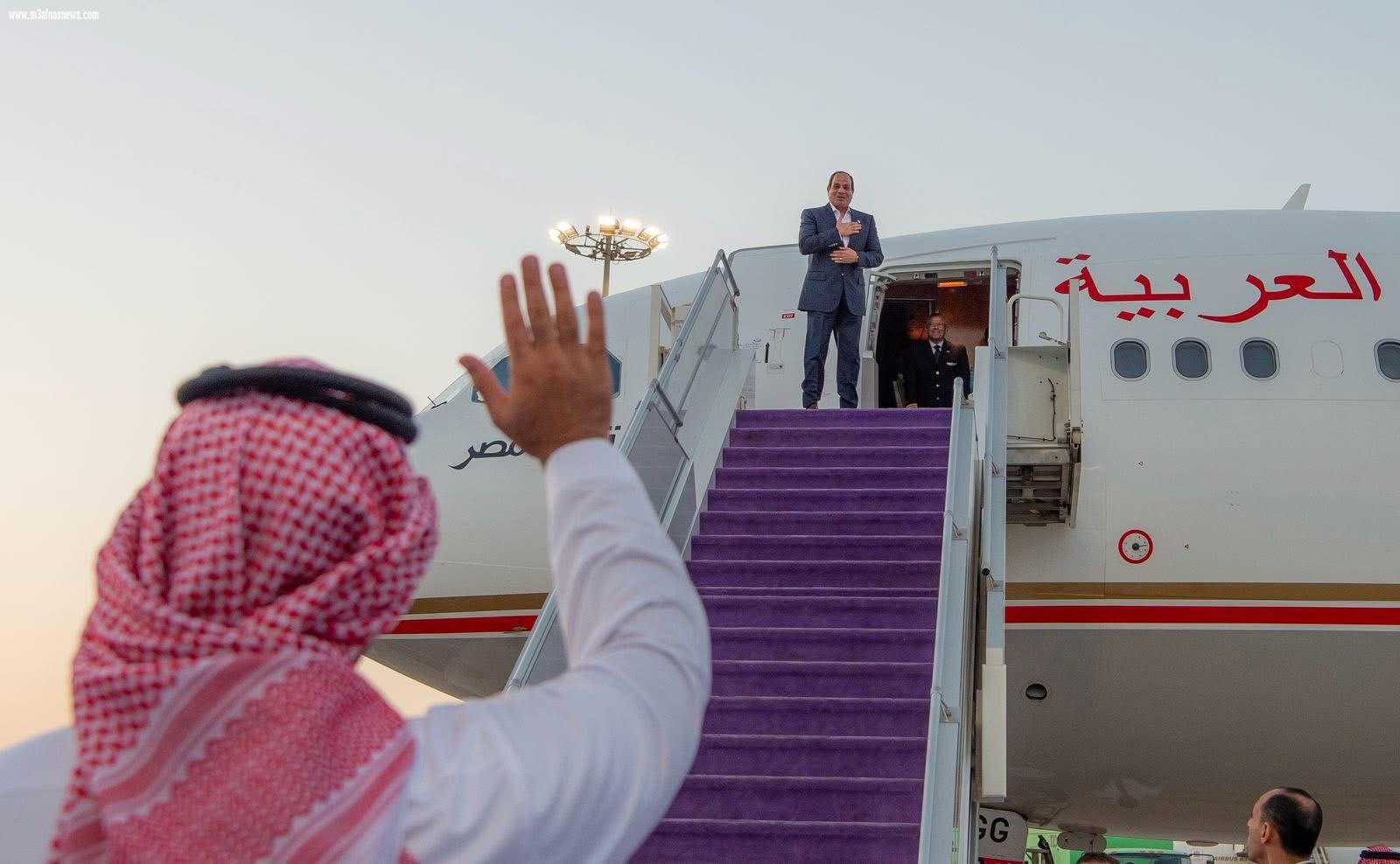 الرئيس السيسي في زيارة رسمية إلى السعودية ولقاء مع ولي العهد في نيوم