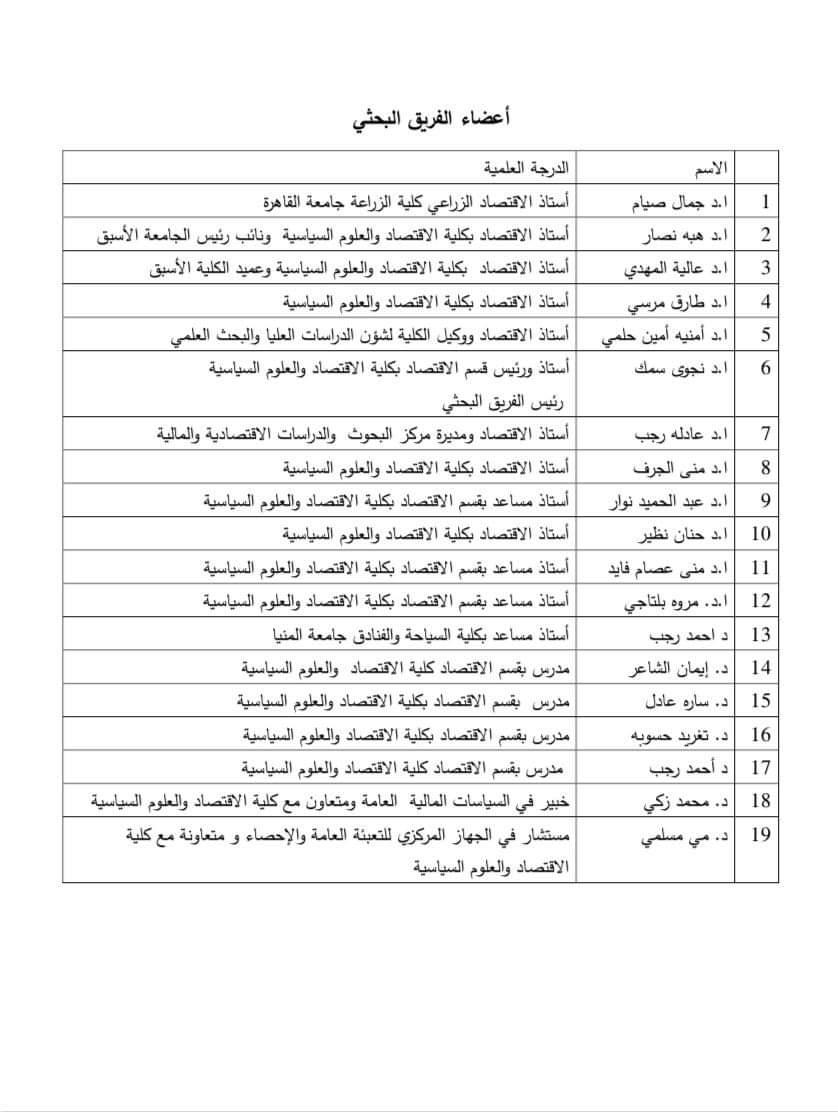 فريق بحثي بجامعة القاهرة يجري دراسة لتحليل آثار فيروس كورونا علي الاقتصاد المصري.. ويضع مقترحات للتعامل مع تداعياته