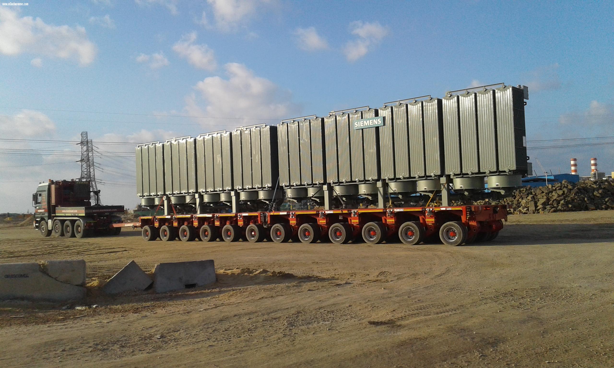 وصول الشاحنة التجارية العملاقة 