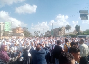 محافظة كفر الشيخ تنظم مظاهرات لدعم المقاومه الفلسطينيه بمشاركة مؤسسات الدولة