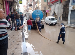 استمرار حالة الطوارئ بكفر الشيخ ورفع مياه الأمطار بمدن وقرى المحافظة