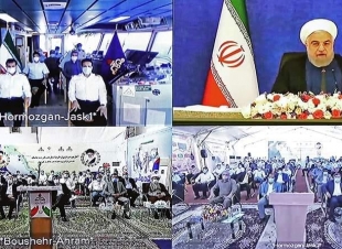 إيران تفتتح خط أنابيب رئيسيا يتجاوز مضيق هرمز لتصدير النفط