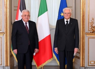الرئيس الفلسطيني محمود عباس اجتمع مع نظيره الإيطالي الرئيس ماتاريلا