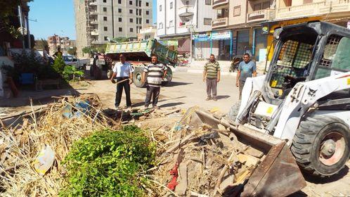 اعادة المظهر الجمالي بمصيف بلطيم وإزالة التعديات بدسوق 