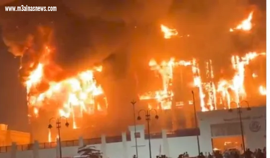 إصابة العشرات إثر حريق ضخم يدمر مبنى مديرية أمن الإسماعيلية