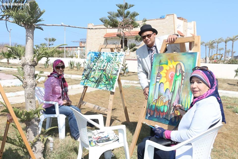 برعاية ياسين متولى المستشار القانونى لرابطة الصحفيين بكفر الشيخ.. ختام ملتقى الفنون التشكيلية الأول ببلطيم