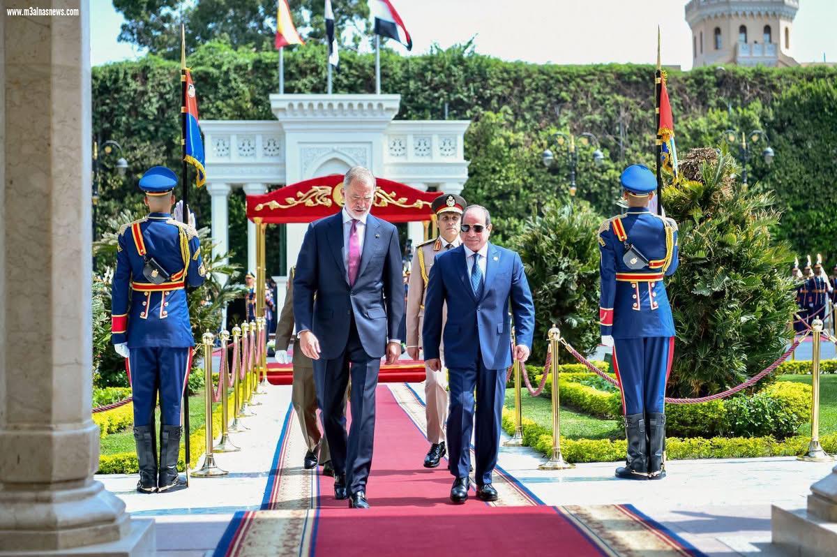 ملك وملكة إسبانيا يزوران مصر في أول زيارة دولة ويجريان لقاءات رسمية وزيارات رمزية تعكس عمق العلاقات الثنائية