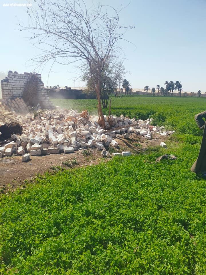 ضمن المرحلة الثانية من الموجة الـ 19 لإزالة التعديات محافظ أسيوط: إزالة 27 حالة تعدي على أراضي أملاك دولة ري وزراعة بمركز ديروط