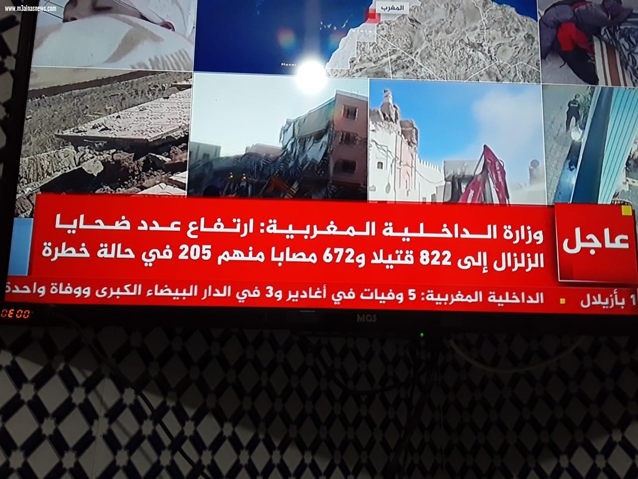 أسرة الجريدة تعزى الأشقاء المغاربة فى ضحايا زلزال أمس