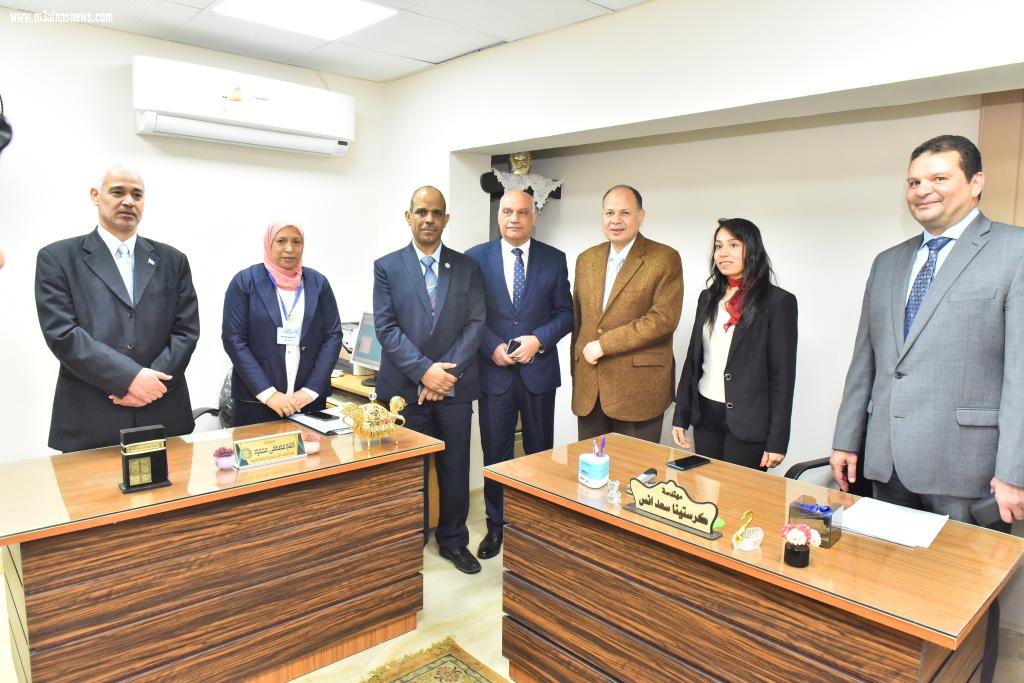 نائب وزير المالية ومحافظ أسيوط يفتتحان أعمال تطوير ورفع كفاءة مبنى المديرية المالية