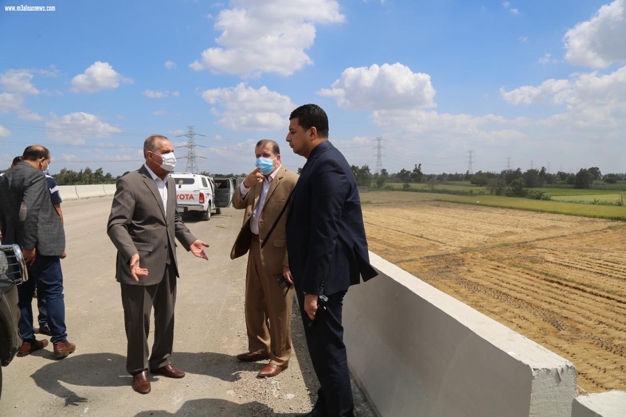محافظ كفر الشيخ يتفقد انشاء طريق كفر الشيخ دسوق المزدوج