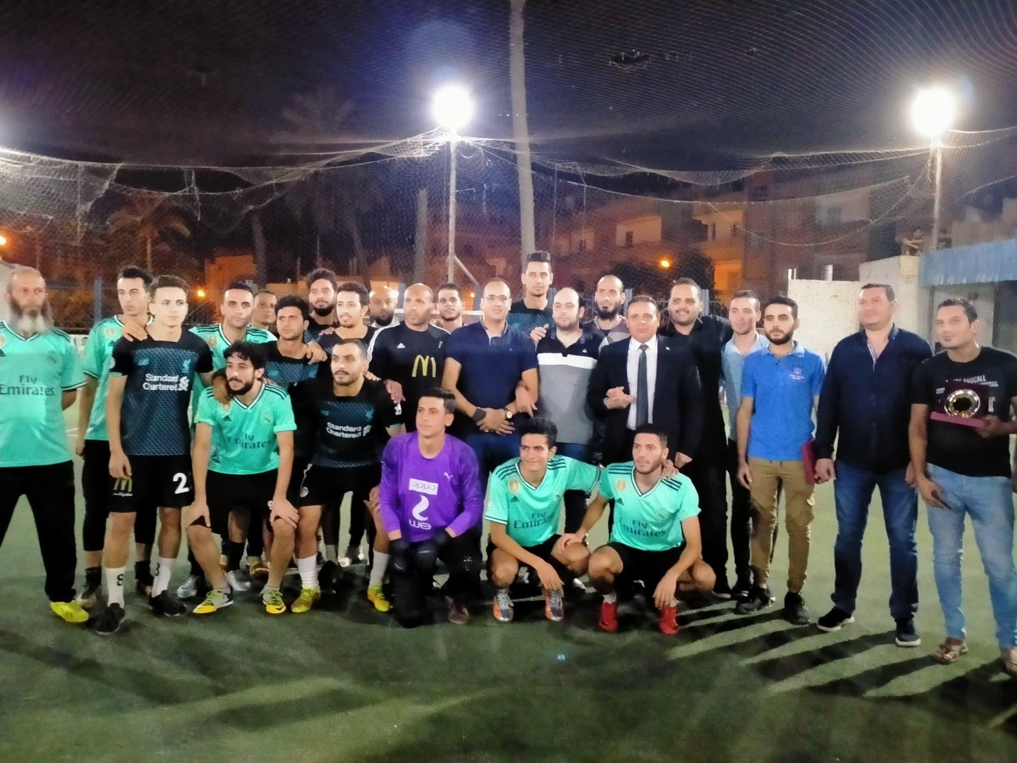 تكريم الطبيب محمود سامى في افتتاح دورة رياضية ببلطيم تحت عنوان شكرًا أطباء مصر