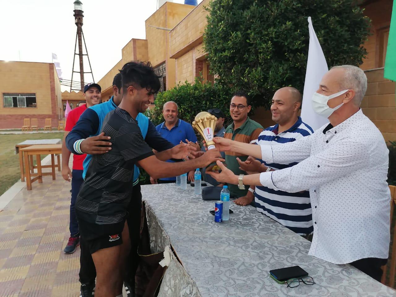  شمال سيناء يحصد كأس دوري خماسي كرة القدم على أرض معسكر شباب بلطيم