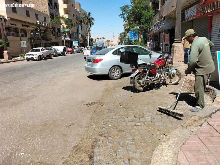 استكمال حملات النظافة الشاملة بشوارع مدينة الأقصر