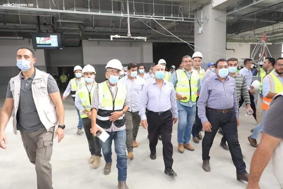 زيارة تفقدية من وزير النقل لمشروع قطار السلام العاصمة الادارية